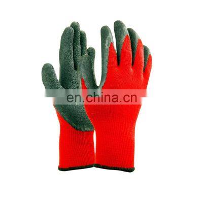 gloves for work gloves construction 13 gauge polyester liner with latex crinckle finish gloves