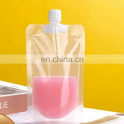 Custom 100ml 500ml 1kg plastic stand up pouch with spout for water packaging