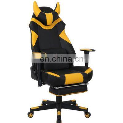 Comfortable Nordic Small MOQ Home Office Furniture Gas Lift Recliner Back RGB Lights  Fabric Swivel Ergonomic Gaming Chair