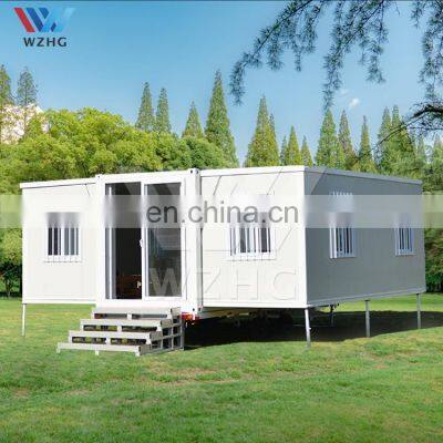 Boxable House U Shaped Prefabricated Homes Little House Usa Expandable 40ft/20ft Container House Easy Modern WZH