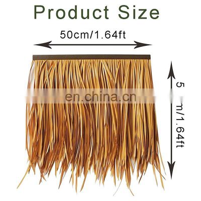 Low Price Escapes Summer Pvc Synthetic Thatch Roof With Low Price
