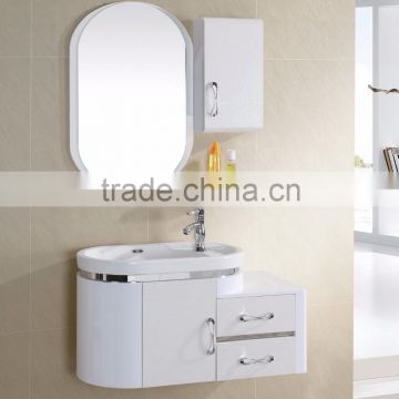 Unique design of elliptical PVC bathroom cabinet(EAST-25004)