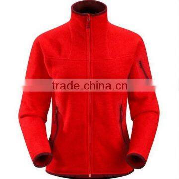 wholesale custom winter fleece jacket red bulk jacket custom