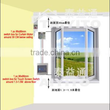 Factory,Durable,Bidirectional,Stable TYT Zigbee Touch Screen Window Opener Switch/smart curtain automation
