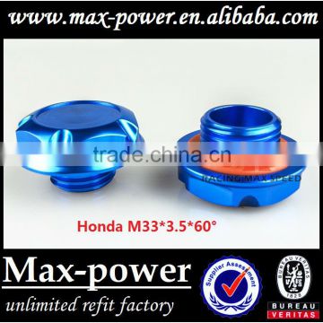 Brand new Suitable for HONDA M33*3.5*60 aluninum Gredd* car auto fuel tank cap cover MP-CAP-02 blue