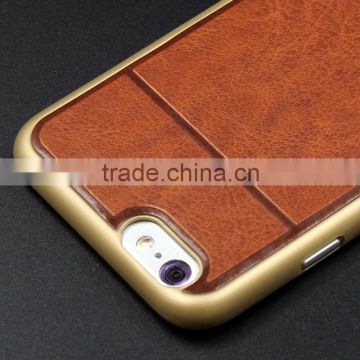 Popular slim thin case leather for iphone 6,for iphone 6 leather case custom