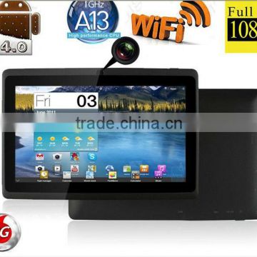 7 inch tablets pc android capacitive Touch Screen BOXCHIP A13 12.GHZ 512MB/4GB