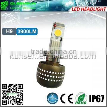 Universal 72w 3900 lumen h9 led headlight