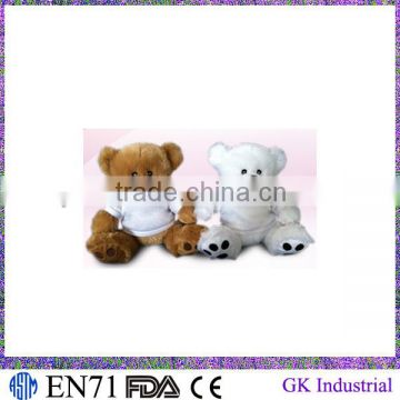 Plush toy soft teddy bear with T-shirt teddy bear