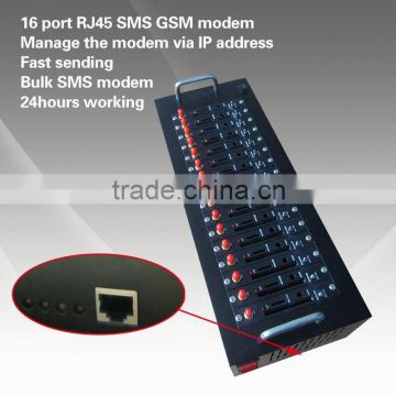 best quality GSM ,modem Bulk sms via ip Rj45 gsm sms modem