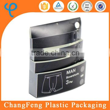 Frosted PP Custom Logo Mens Underwear Packaging Boxes