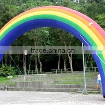 colorfull PVC arch,Rainbow arch, customized logo printing inflatable PVC arach, cheap and high quality arch