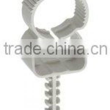 Saddle clip with Anchor INsert Clip of TOP UP is plastic pipe holder