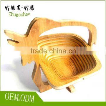 Fruit basket made by Bamboo kitchen decoration food grade