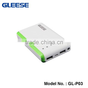 New 2016 Portable Charger USB Smart Power Bank 6600mAh Cute power bank china market of electronic