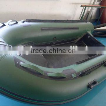(CE Certificated )0.9mm PVC Army Green Inflatable RIB Fiberglass Boat