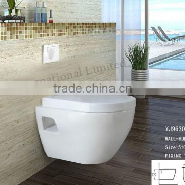 YJ9630 Ceramic Bathroom Save Spaces Wall hung toilet/WC/ Water Closet