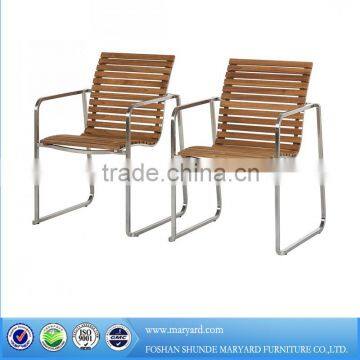 304 stainless steel and teak beach chair