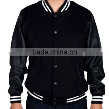 New Stylish Wool Leather Varsity Jackets / casual jacket / basket ball jacket 9057
