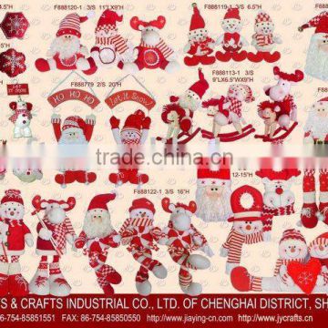 red and white traditional Christmas ornaments