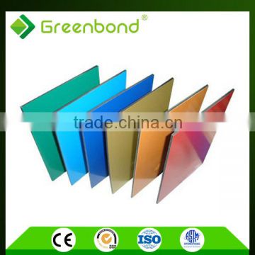 Greenbond brushed sandwich panel price cladding sheets aluminum composite sheet