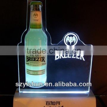 custom manufacturing Acrylic LED display Light Box,acrylic LED wine holder