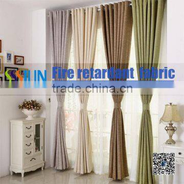 Free Sample European Style Polyester Blackout Washable Window Fabric/Curtain With Excellent Flame Retardant Performance