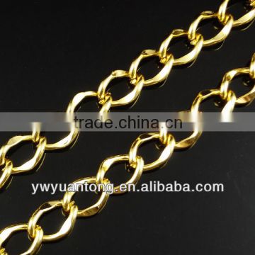 Wholesale fashion bag parts aluminum Gold Chain Decorations