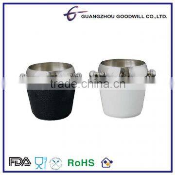 1.0 L Stainless Steel Wine Bucket Series with PU Leather Coating