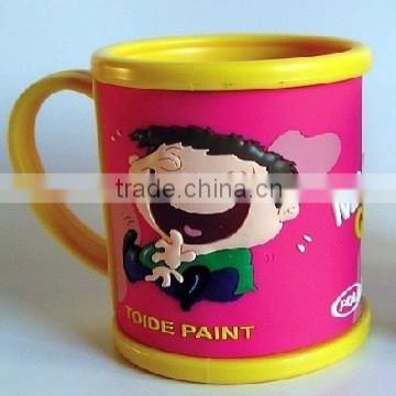 New products 3D soft pvc rubber mug manufacturer