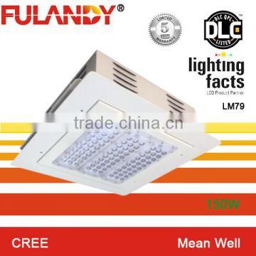 Fulandy led light LED replacement 500W halogen canopy light 150W IP65 dlc ul listed
