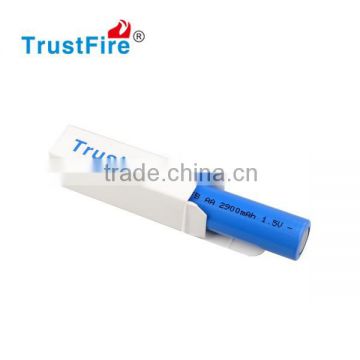 TrustFire 1.5V 2900mah AA Li/FeS2 Lithium battery without protected PCB button top 1pc