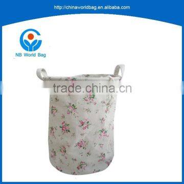 XGY factory direct foldable laundry basket cyinder shape