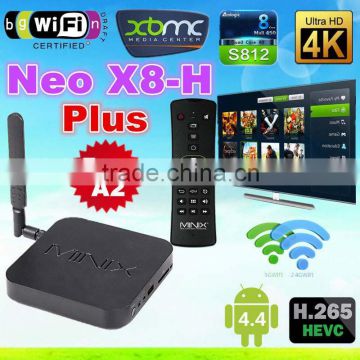 INIX NEO X8-H Plus X8H Amlogic S812 Android 4.4 Quad 2G/16G Mali450 4K 2.4G/5G WiFi Smart tv box
