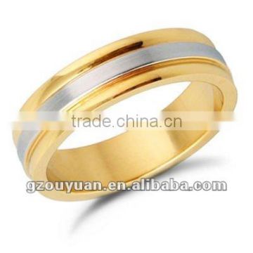 Gold painting attractive stainless steel ring