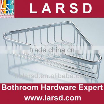 chrome plated metal bathroom shelves