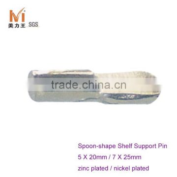 Spoon Shaped Cabinet Shelf Support with 5mm Pins