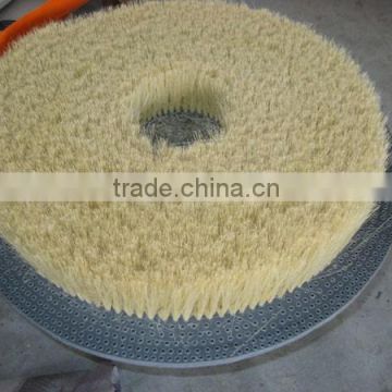 supply brown bristle disc brush for cleaning