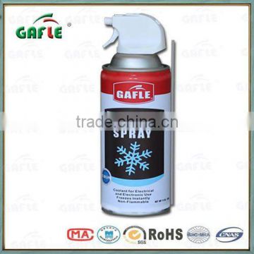 non-flammable purity gas for cooling surfaces freeze spray