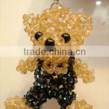 fashion crystal bear mobile accessories lovely charm accessories for cell phone