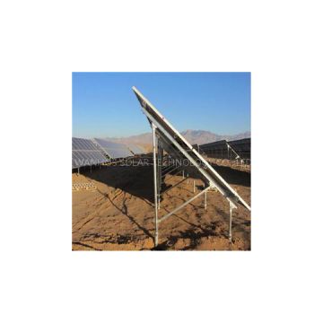 Customized Solar Panel Pole Mounting System With Concrete Base Or Ground Screw