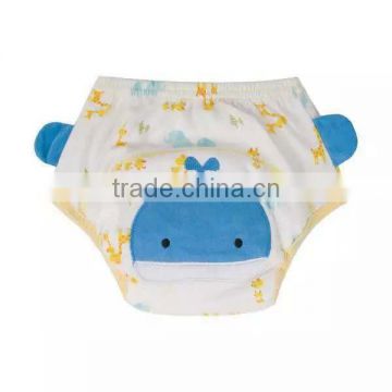 whale pattern soft cotton washable baby cloth diaper nappy