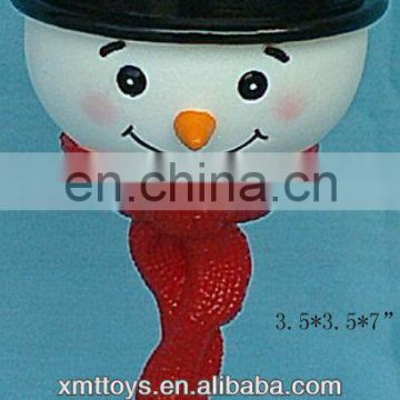 plastic snowman with black hat cup for christmas gift