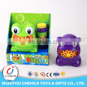 Summer top sell interesting cartoon animal frog bubble water soap