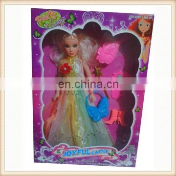 11' plastic toy girl princess doll