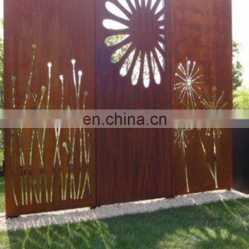 Fashion pattern decorative corten screen used for indoor and outdoor