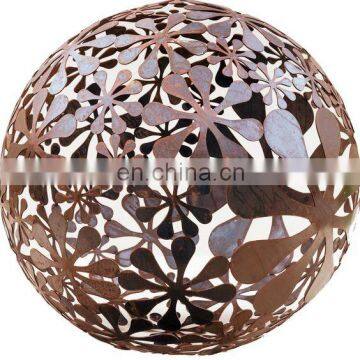 outdoor modern corten steel spheres Sculpture art for park