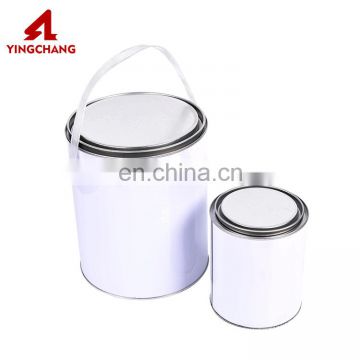 0.L Round white metal tin can packing metal tin can