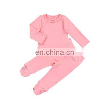 Package Foot Trousers Newborn Baby Clothing Set Soild Comfortable Baby Girl Clothing Set For Autumn Wear