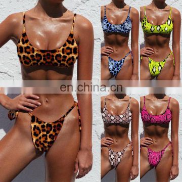 Bikinis 2019 Mujer Biquini Maillot De Bain Femme Bathing Suit Women Sexy Leopard Print Swimsuit Swimwear Bikini Push Up
